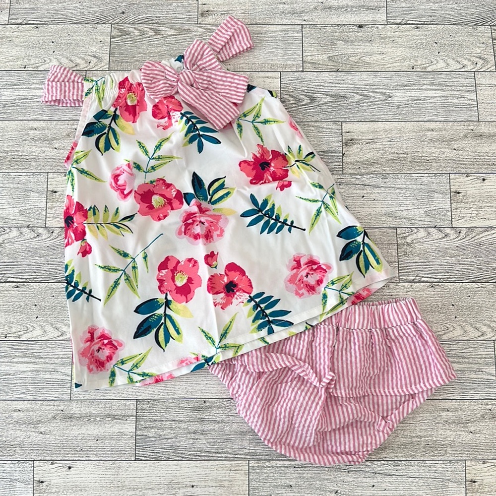 Floral diaper cover set